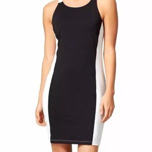 Athleta Colorblock Lycra Black and White Dress M